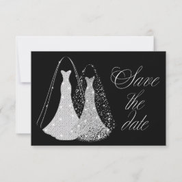 Reserva La Fecha Gay Lesbian Elegant Save the Date