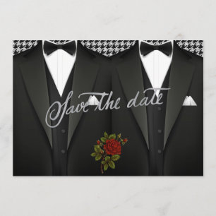 Reserva La Fecha Gay Save the Date con Tuxedo