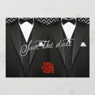 Reserva La Fecha Gay Save the Date con Tuxedo