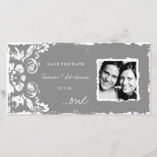 Reserva La Fecha GC | Green Grunge Damask Save the Date