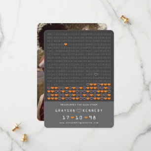 Reserva La Fecha Geek Programado Para Amar Código Binario Guardar F