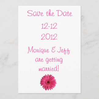 Reserva La Fecha Gerbera Daisy Save the Date