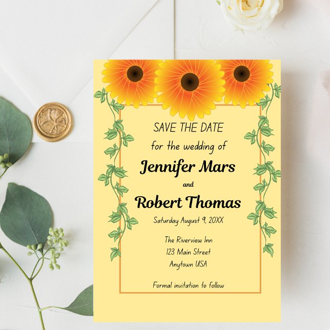 Reserva La Fecha Girasol Alegre Ascendente (Subido por el creador)