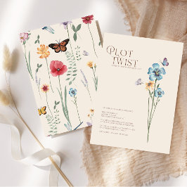 Reserva La Fecha Giro Inesperado Bodas De Flores Silvestres Azules 