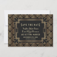 Glam Roaring 20's Gold Black Great Gatsby