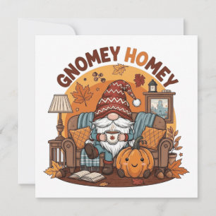 Reserva La Fecha Gnome diseño de calabaza estacional en casa