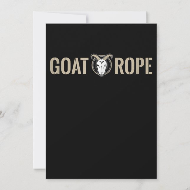 Reserva La Fecha Goat Rope Decoración de cabra Regalo de cabra (Anverso)