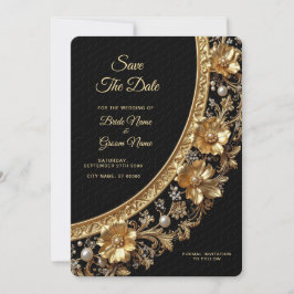 Reserva La Fecha Golden Ornate Frame Save the Date