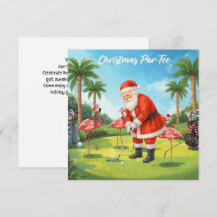 Reserva La Fecha Golf Par tee fiesta Santa Claus Navidad Flamenco
