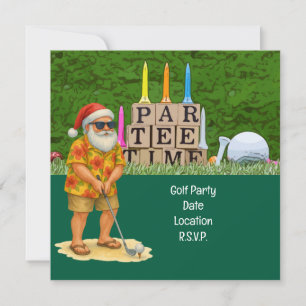 Reserva La Fecha Golf Par tee party Santa Claus Navidad Squad