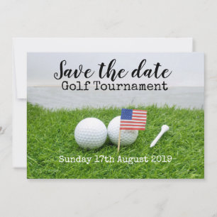 Reserva La Fecha Golf Salvar la fecha del Torneo de Golf con la ban