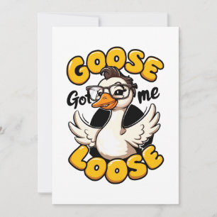 Reserva La Fecha Goose Me Loose" - Gracioso ganso con gafas