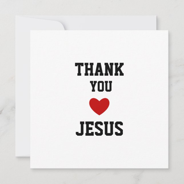 Reserva La Fecha Gracias Jesús | Corazón de fe cristiana moderna (Anverso)