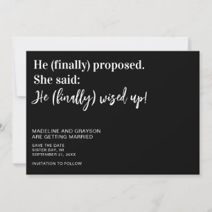 Reserva La Fecha Gracioso Finalmente Boda Guardar La Fecha