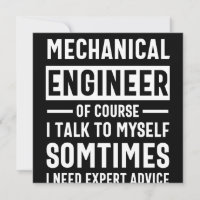 Gracioso regalo de ingeniero mecánico