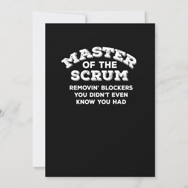 Reserva La Fecha Gracioso Scrum Master T-Shirt Fathers Day Gift Shi (Anverso)