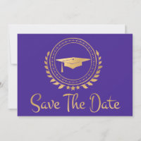 Graduación Guardar La Fecha De La Grada De Emblema