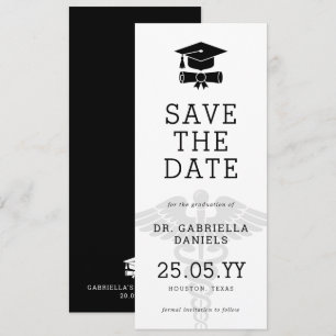 Reserva La Fecha Graduación personalizada de médico de escuela de m