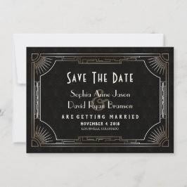 Reserva La Fecha Gran Glamoroso Gran Gatsby Boda Art Deco