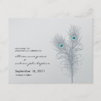 Gran Peacock Metálico Plata/Verde azulado Guardar 