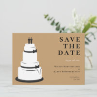 Grooms Boda Cake Camel Brown LGBTQ