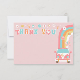 Reserva La Fecha Groovy Boho Retro Cumpleaños Gracias Cartas