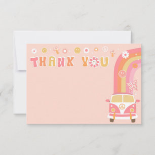Reserva La Fecha Groovy Boho Retro Cumpleaños Gracias Cartas