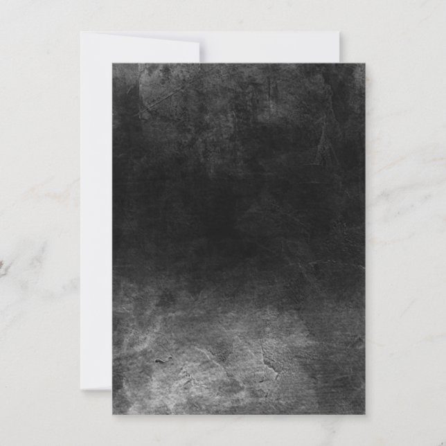 Reserva La Fecha Grunge oscuro - B&N (Anverso)