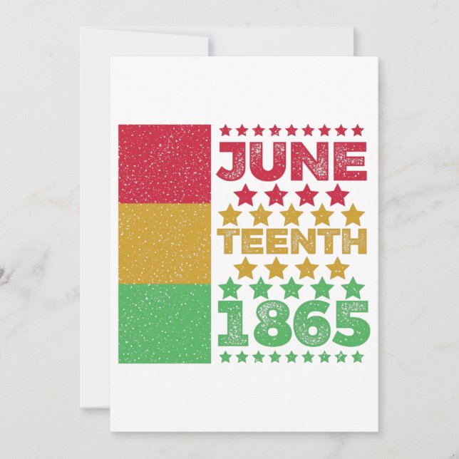 Reserva La Fecha Grungy Junet1, Libertad para los Negros (Anverso)