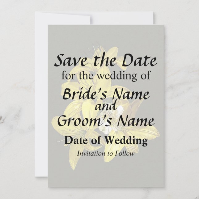 Reserva La Fecha Grupo de los Lilies Amarillos (Anverso)