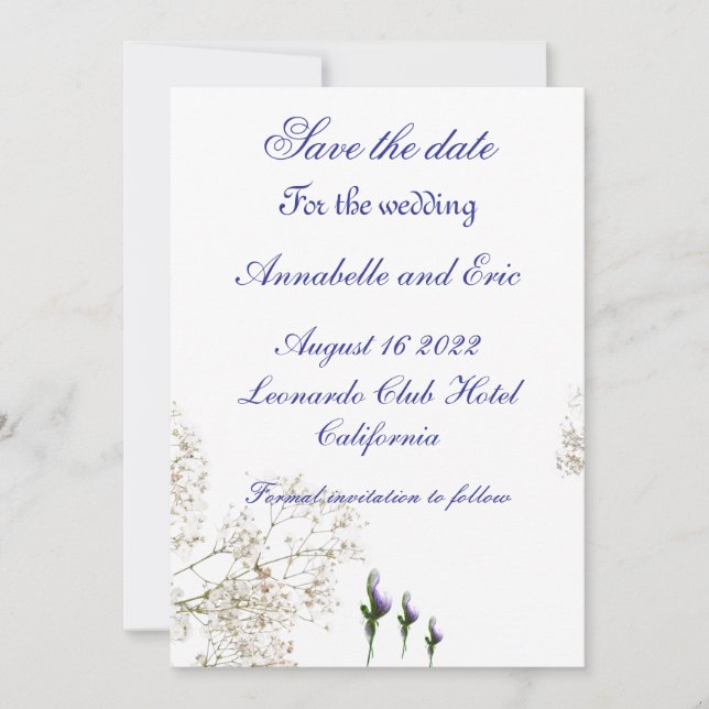 Reserva La Fecha Guarda la fecha  (Anverso)