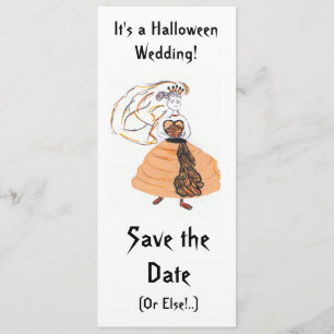 Reserva La Fecha Guardar el Boda de fecha/Halloween
