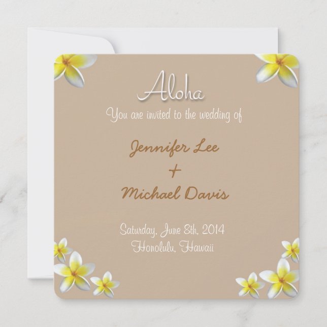 Reserva La Fecha Guardar el diseño de la Plumeria de fechas (Anverso)