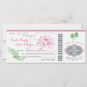 Reserva La Fecha Guardar el pase de embarque de fecha a México