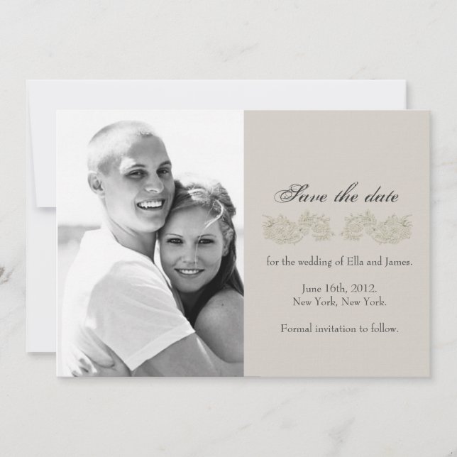 Reserva La Fecha Guardar la fecha // Colección Inspirada en la époc (Anverso)