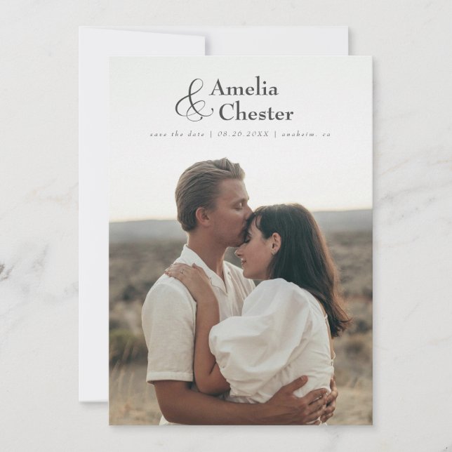 Reserva La Fecha Guardar la fecha con sangrado completo (Anverso)