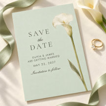 Guardar la fecha de boda con Lirio de Calla Verde
