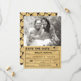 Reserva La Fecha Guardar la fecha de destino Etiqueta de equipaje T