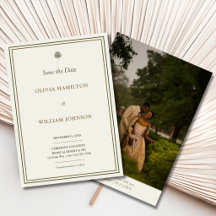 Guardar la fecha de la boda con foto de palma marf