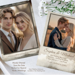 Reserva La Fecha Guardar la fecha de la boda Etéreo Acuarela Vintag