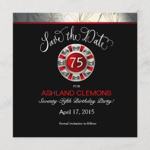 Reserva La Fecha Guardar la fecha del Art Deco de Las Vegas   negro