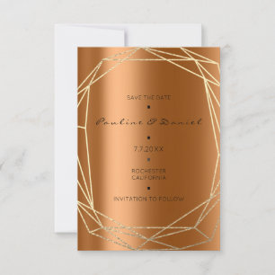 Reserva La Fecha Guardar la fecha Diamante Oro Coral Negro Monogram