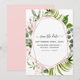 Reserva La Fecha Guardar la fecha Eucalipto Verdor Geométrico