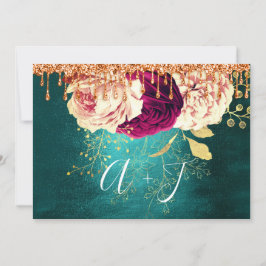 Reserva La Fecha Guardar La Fecha Florals Rosa Wreath Naranjas Drip