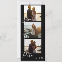 Guardar la fecha Foto Tira de película Calendario 