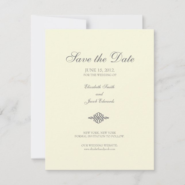 Reserva La Fecha Guardar la fecha // La colección Elegance (Anverso)