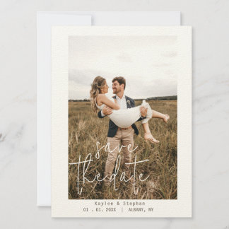 Reserva La Fecha Guardar la fecha moderno - Diseño de foto minimali