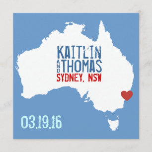 Reserva La Fecha Guardar la fecha - Personalizable - Australia