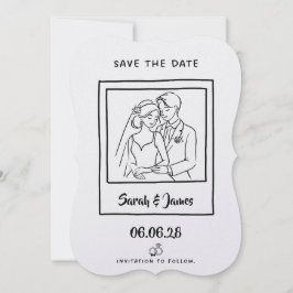 Reserva La Fecha Guardar la fecha personalizable Novia novio