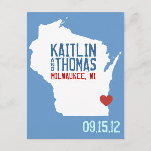 Reserva La Fecha Guardar la fecha - Personalizable - Wisconsin